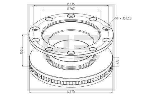 PE AUTOMOTIVE Jarrulevy 256.055-00A